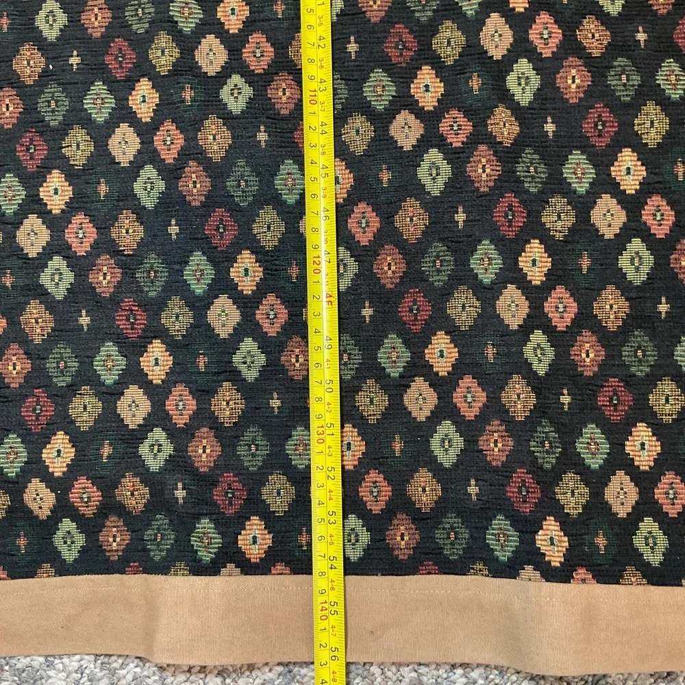 Vtg Woven Jacquard Tablecloth 56